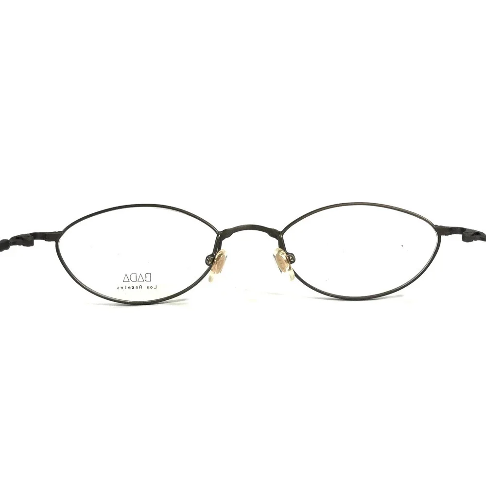 Vintage BADA Petite Eyeglasses Frames GRACE BG455 5 BLK Black Wire Rim 48-18-128
